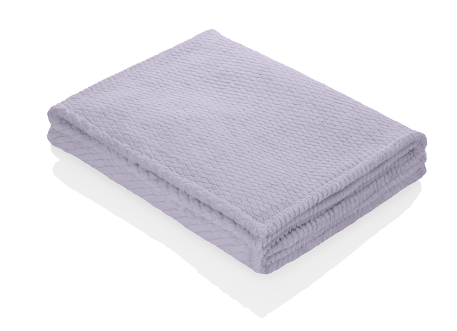 fleece-deken, lavendel, plaid, textuur, donsachtig