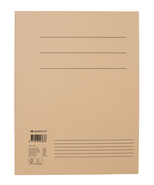 Dossiermap Quantore A4 250gr chamois