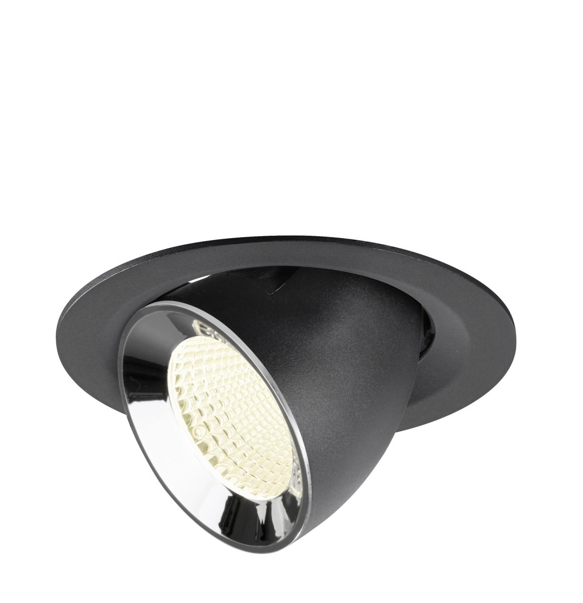 inbouwspot, spot, LED, kleur: zwart, ronde vorm