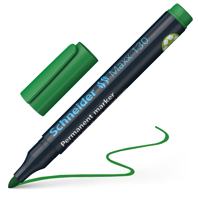 marke, permanente marker, krulpunt, groen, schrijfinstrument