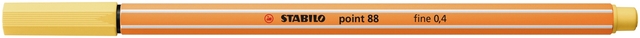 Fineliner STABILO point 88/23 fijn lichtgeel