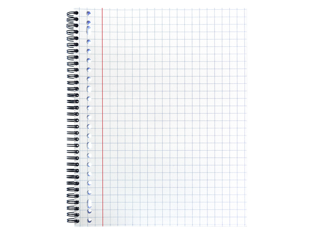 notitieblok, spiraalband, lijnvak, ruled pagina, witte pagina
