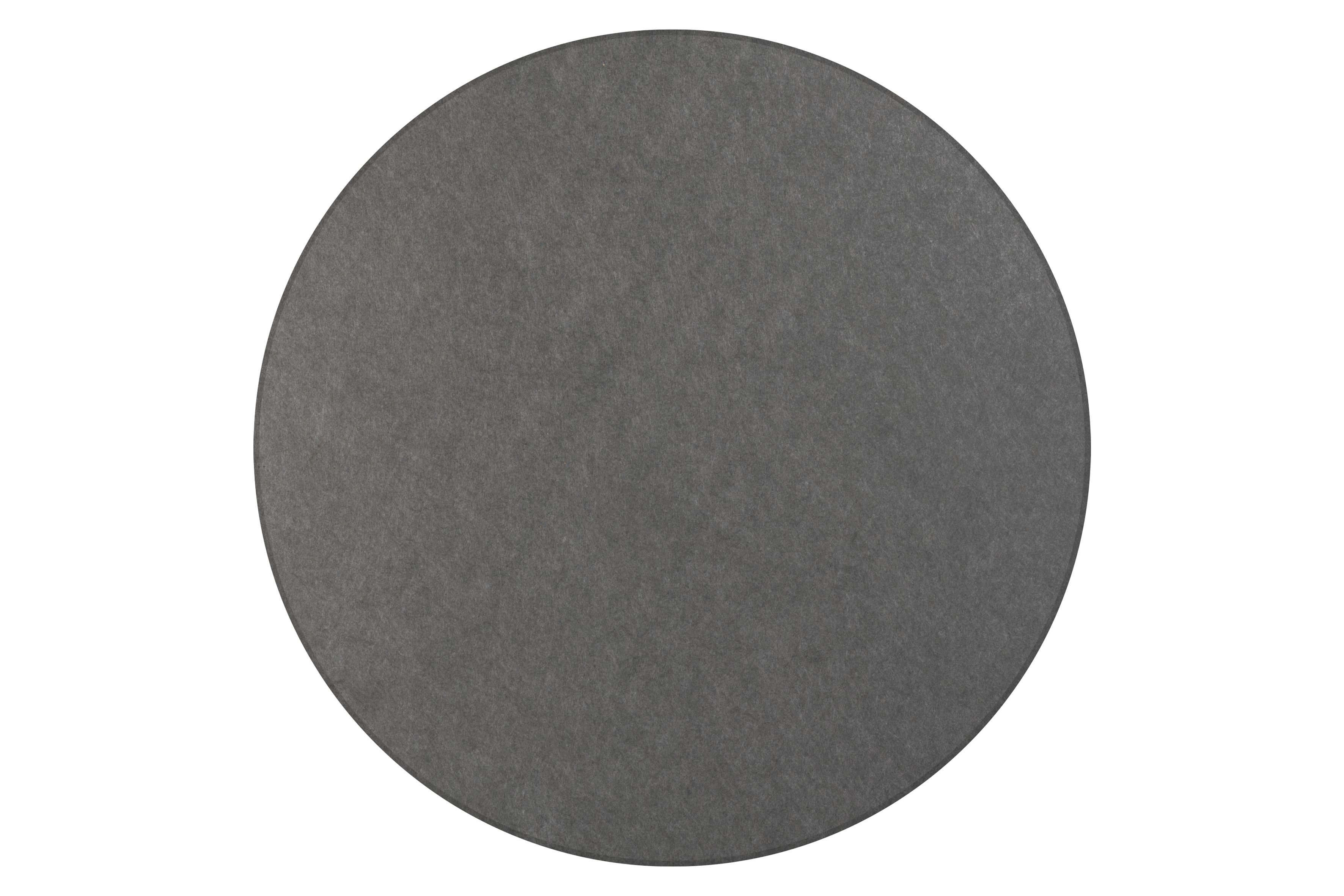 Akoestisch PET-vilt rond plafondpaneel, donkergrijs - Ø120 cm