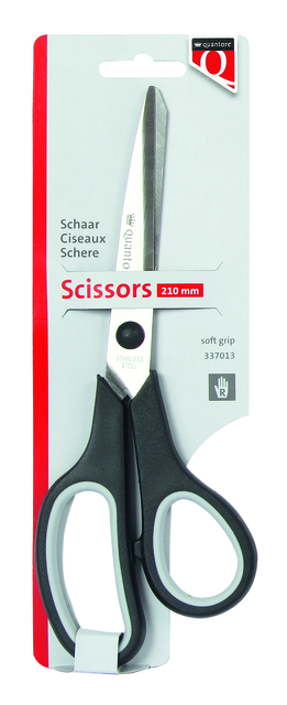 schaar, keuken schaar, roestvrij staal, soft grip, 210 mm