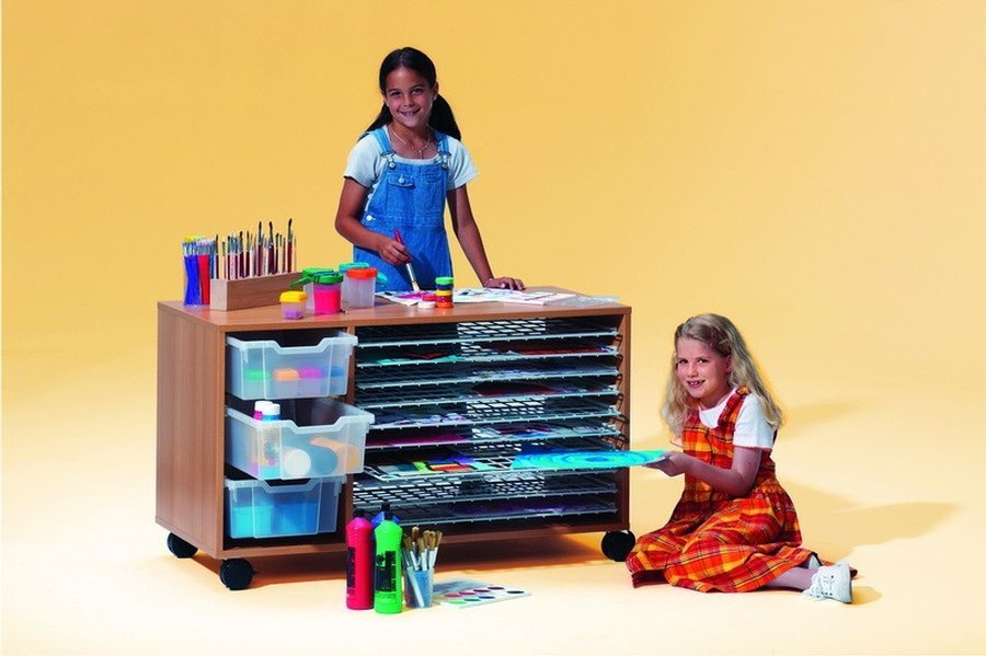 Tekeningenkasten en knutseltrolleys