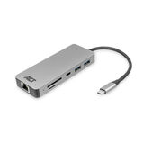 ACT USB-C 4K dockingstation voor 1 HDMI monitor, ethernet, USB-C, USB-A, cardreader en PD pass-through