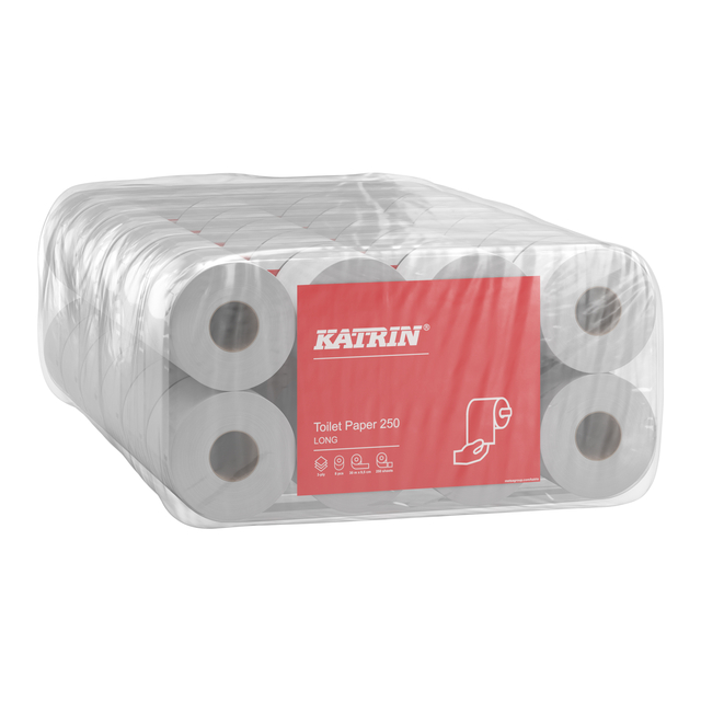 Toiletpapier Katrin 3-laags 250vel 48rollen wit