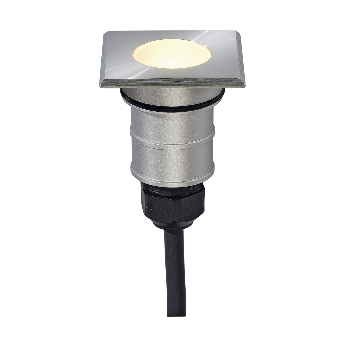 POWER TRAIL-LITE square edelstaal 1xLED 3000K