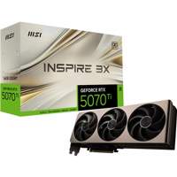 MSI GeForce RTX 5070 Ti INSPIRE 3X OC | 16GB GDDR7 | DLSS 4 | Videokaart | Nvidia GPU