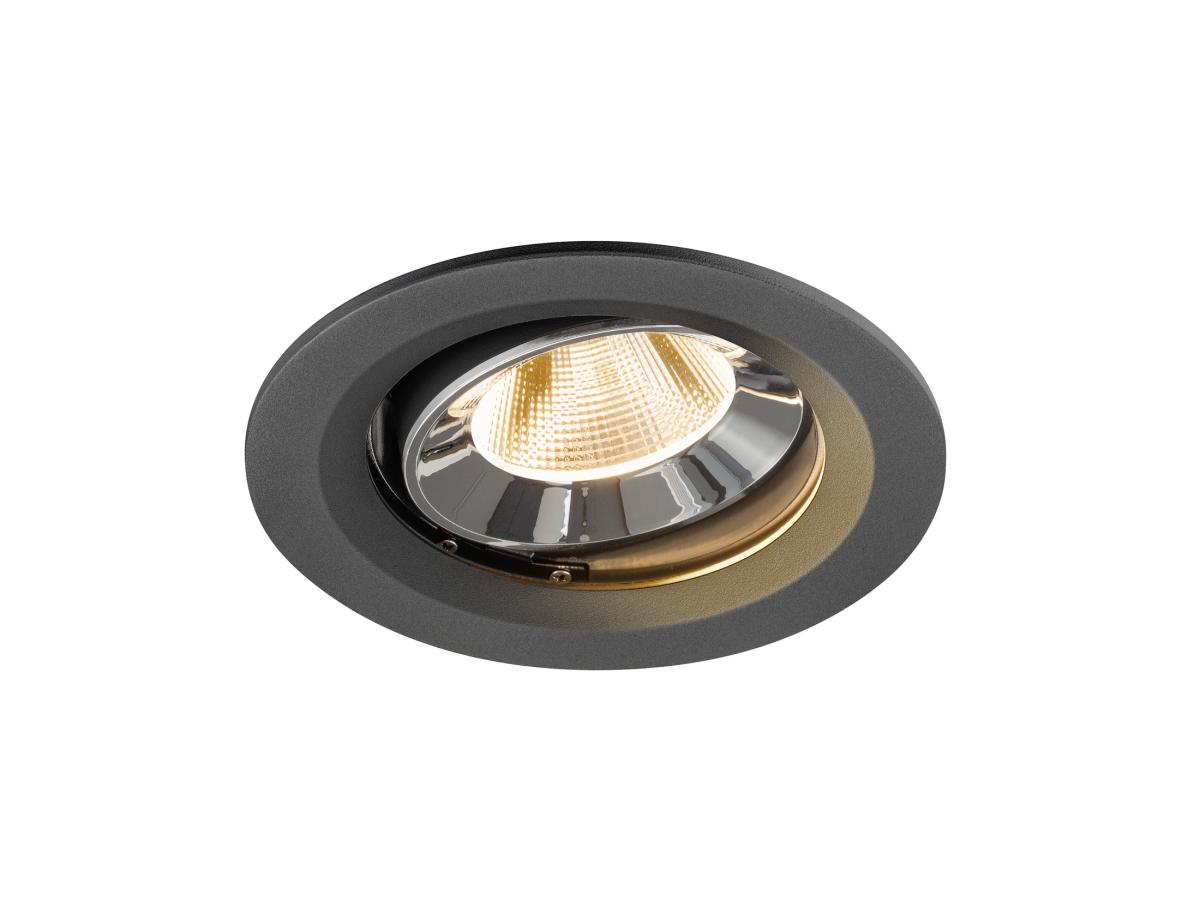downlight, spotlight, recessed, LED, grijs