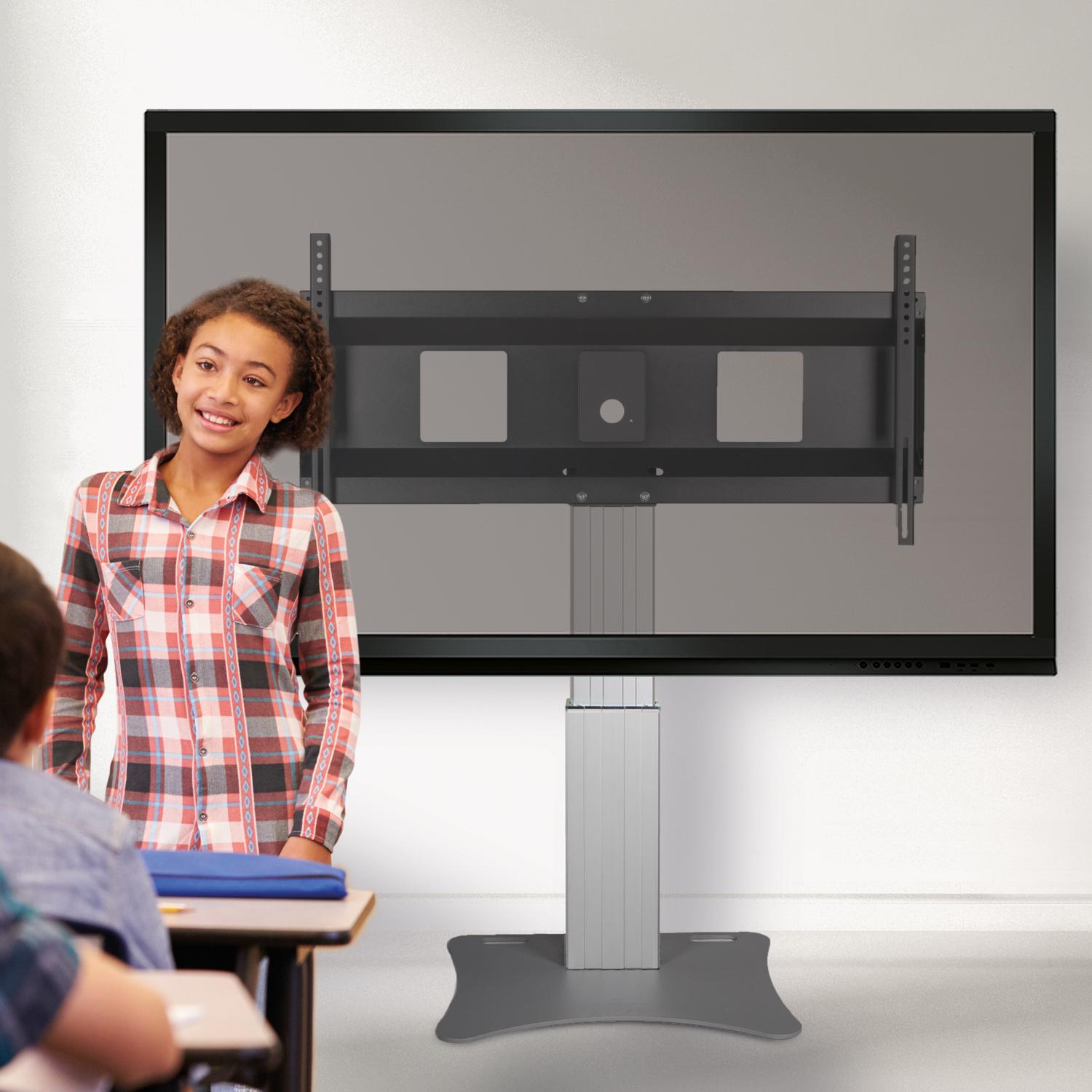 Elektrisch in hoogte verstelbare XL monitorstandaard, 50 cm slag