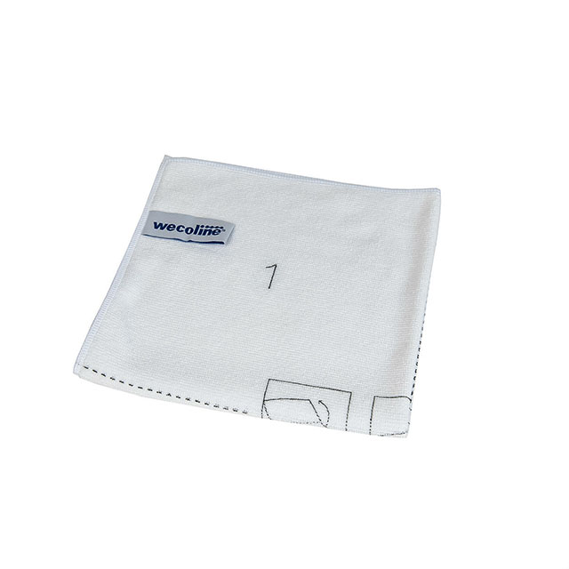 Wecoline Microvezeldoek vouwinstructie Wit 40x40cm 10st.