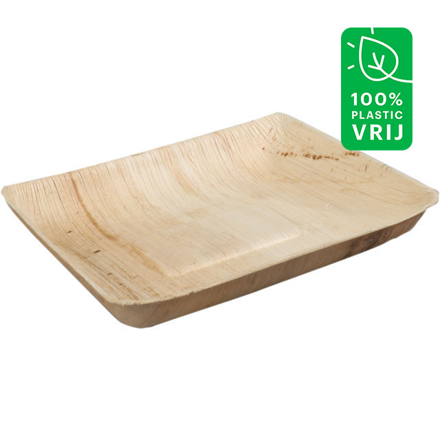 Palmblad bord 17x14x2cm doos 8x25 st