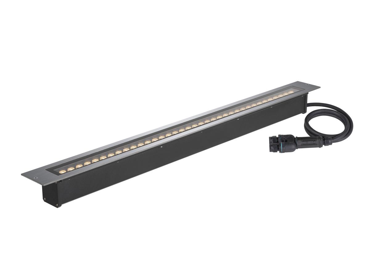 DASAR 1200 rvs rechthoek 1xLED 3000K