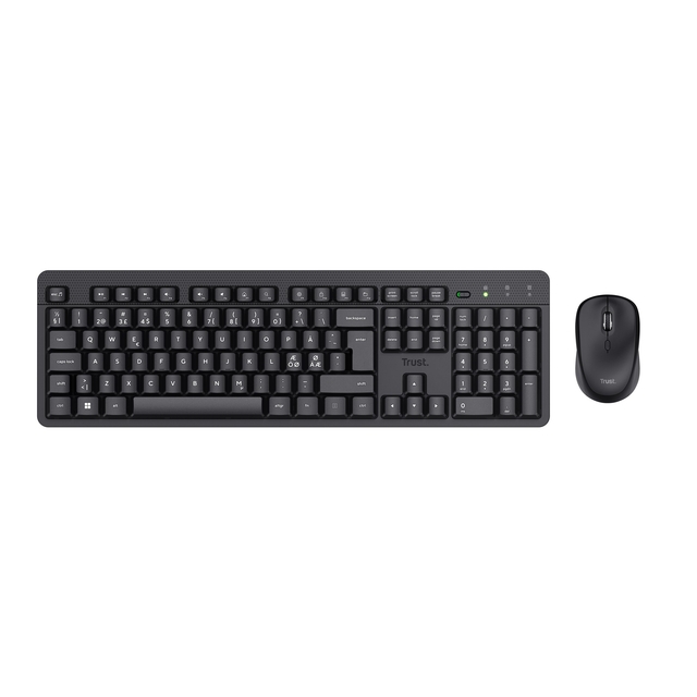 keyboard, wireless, black, full-size, mouse