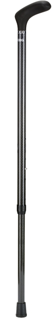 stokpijn, verstelbare wandelstok, carbon stok, kunststof handvat, metalen stang