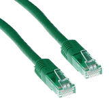 ACT Groene 15 meter U/UTP CAT6A patchkabels met RJ45 connectoren