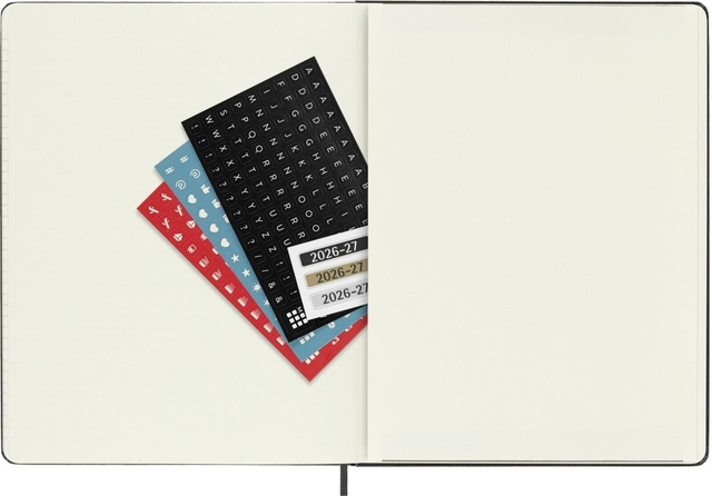 planner, kalender, stickers, wekelijks, notitieboek