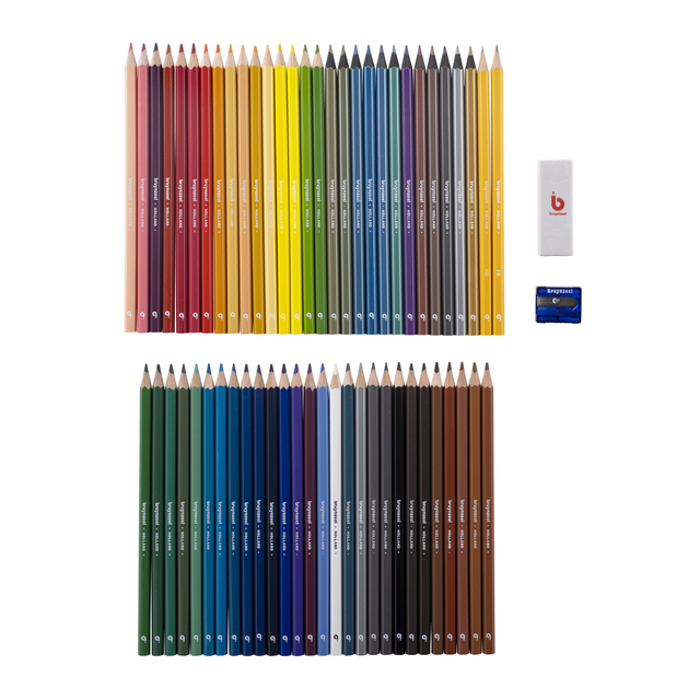 Tekenset Bruynzeel Creatives jonge kunstenaars blik à 60 delen