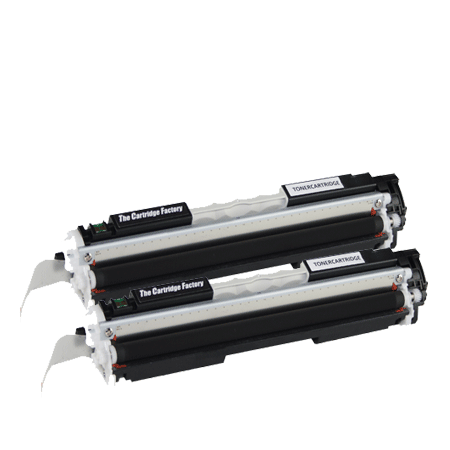 Huismerk Toners - 2x HP 126A (CE310A) compatibel, zwart