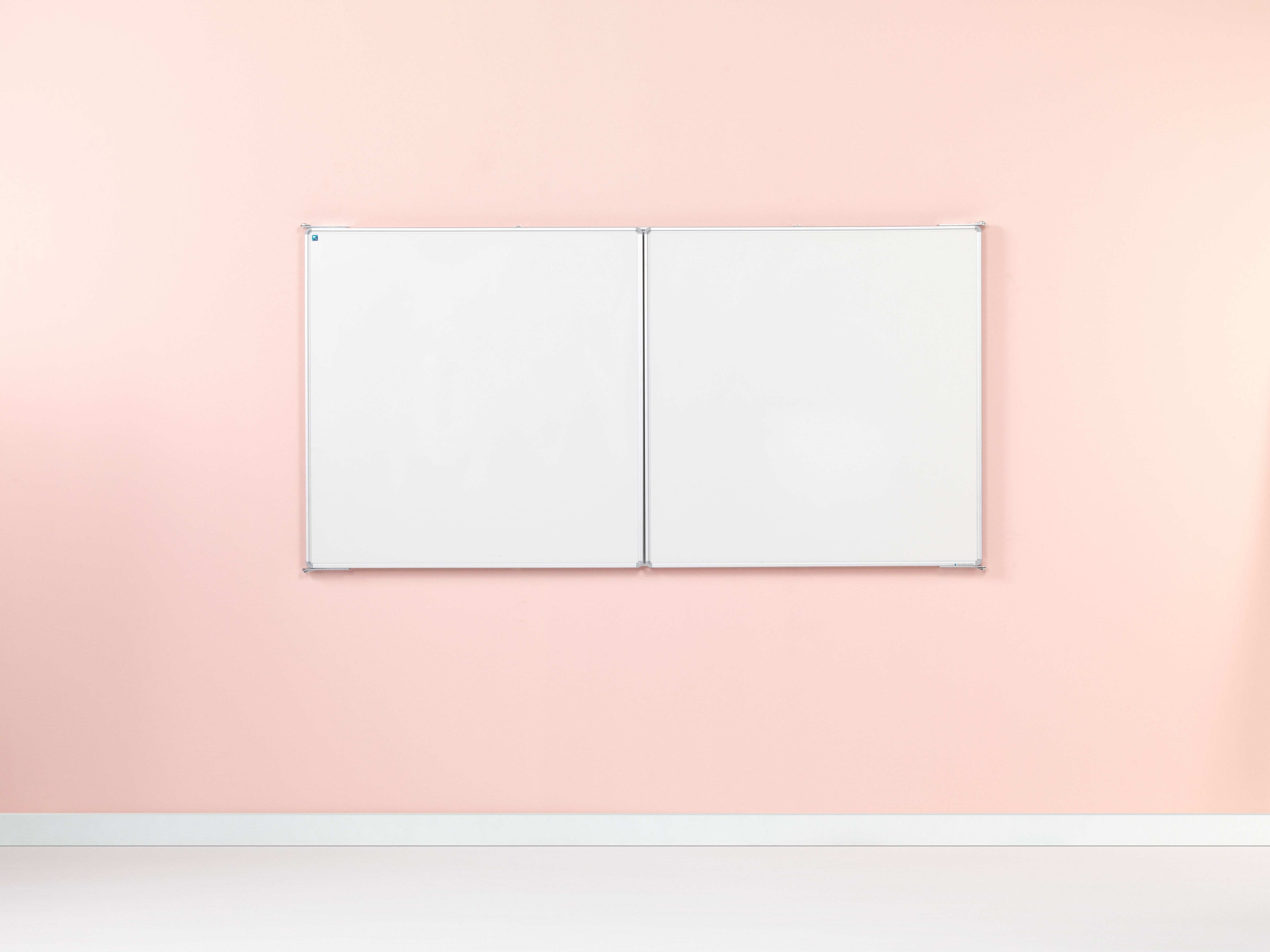 Vijfvlaks whiteboard RC-10, wit emaille - 100x200 cm