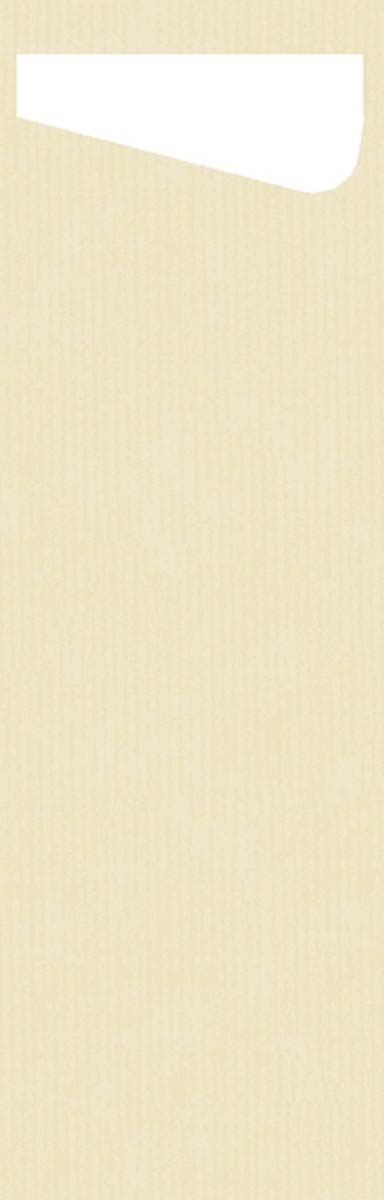 Duni Bestekpochette Slim Sachetto 7x23cm Cream 4x60 stuks