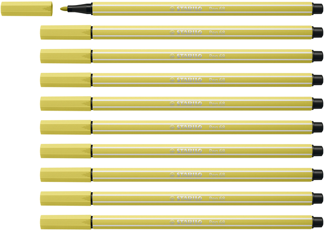 Viltstift STABILO Pen 68/67 medium mosterd