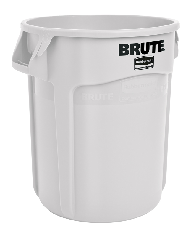 Rubbermaid Brute Afvalbak Rond 757ltr Wit per stuk
