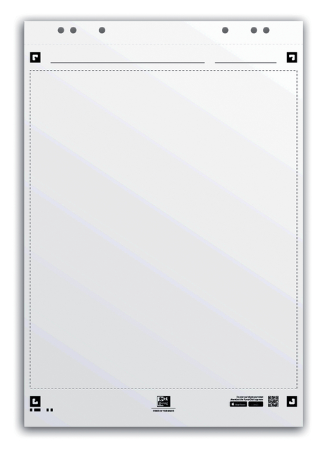Flipoverpapier Oxford smart 65x98cm blanco 90gram 20vel