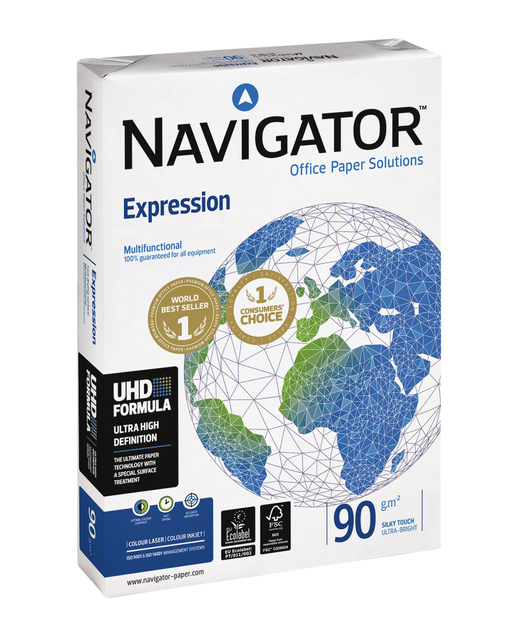 Kopieerpapier Navigator Expression A4 90gr wit 500vel