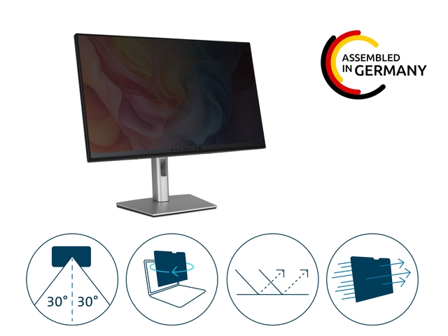 monitor, led, 24-27 inch, verstelbare standaard, samengesteld in Duitsland