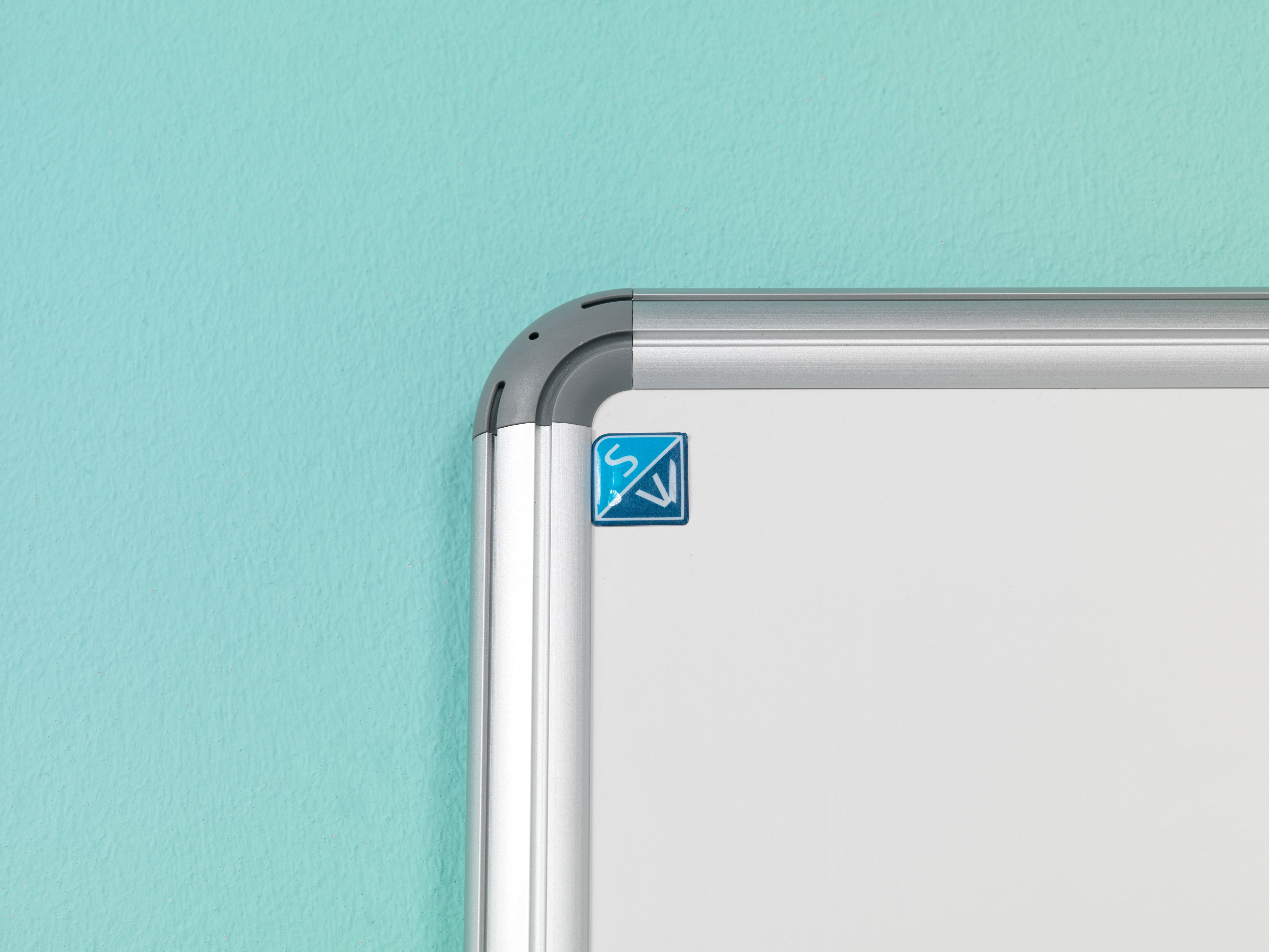 Whitebord Design profiel 16mm, emailstaal wit - 45x60 cm