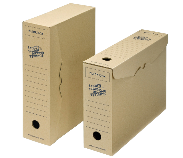 Archiefdoos Loeff Quick Box 3000 A4 335x240x80mm
