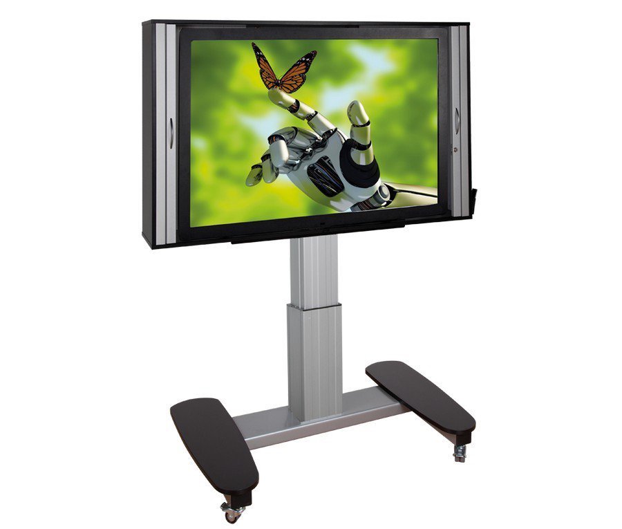 Verrijdbaar, elektrisch hoogte verstelbaar TV kast 185-235 cm voor 50 tot 55 inch schermen