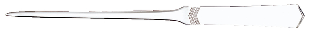 Briefopener MAULslim, vlak RVS-staal, bewerkt heft, smal lemmet van 24.5 cm blister à 1 stuk