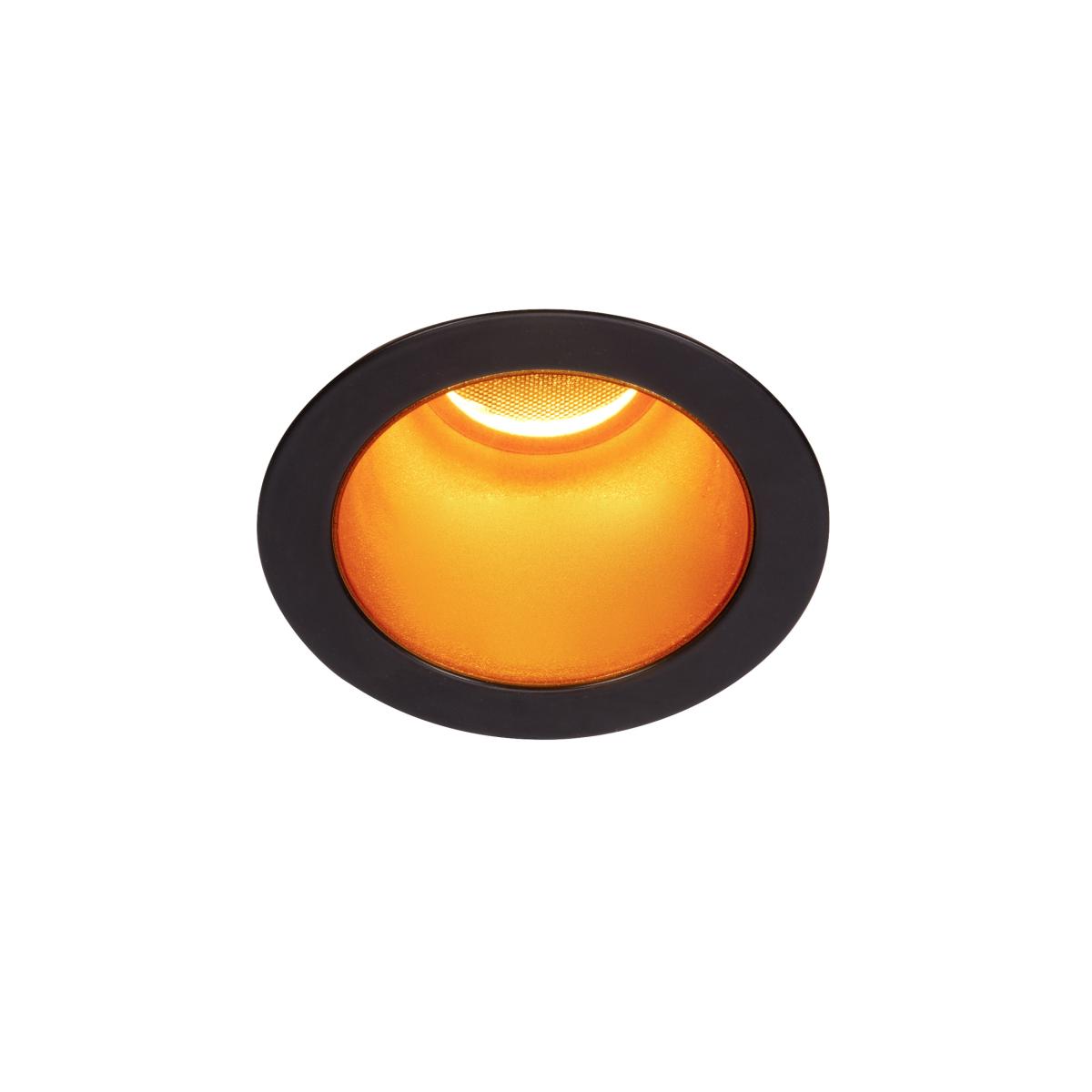 recessed light, spotlight, orange light, acrylic lens, round bezel