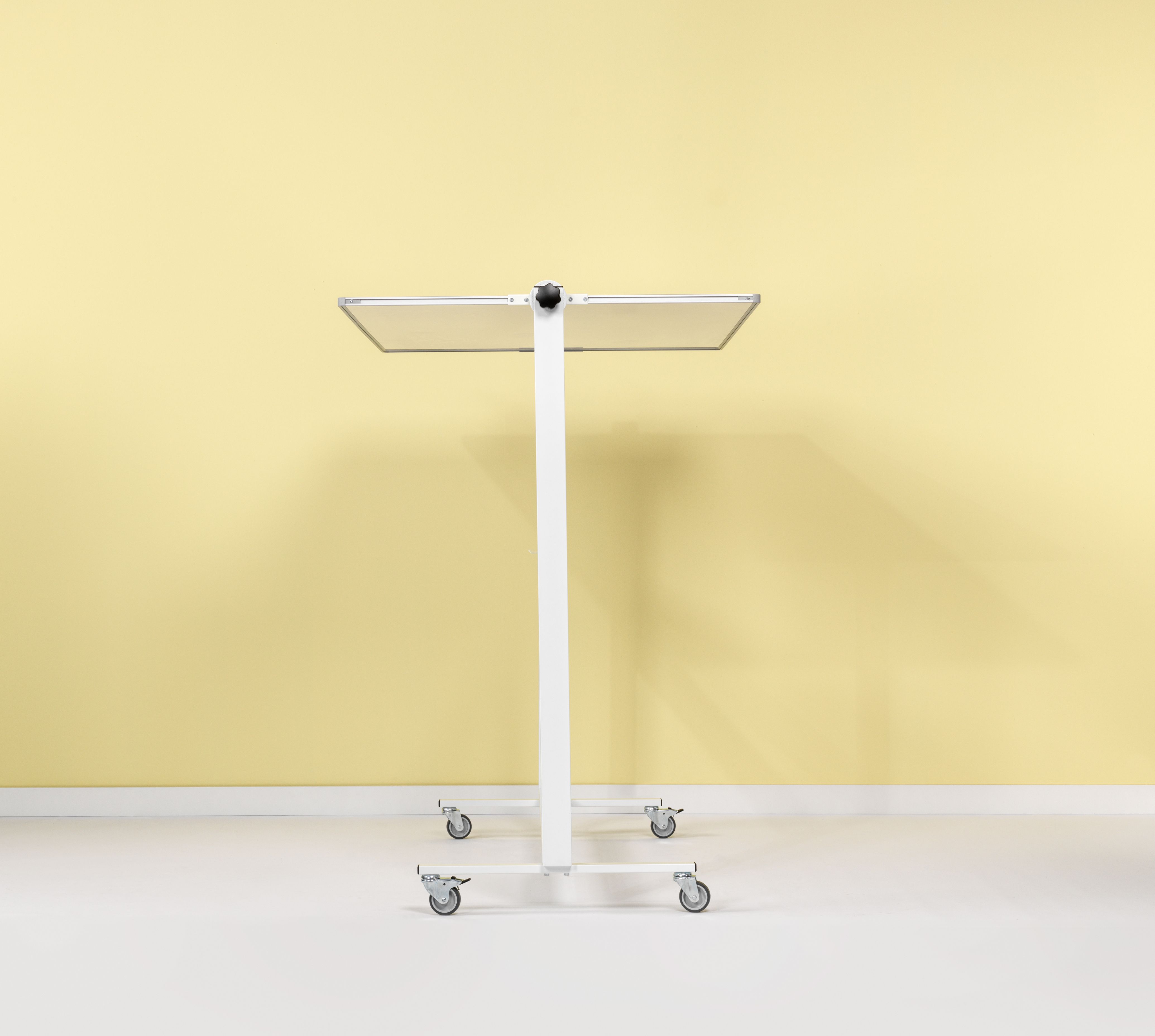 Kantelbord whiteboard, dubbelzijdig wit emaille - 90x120 cm