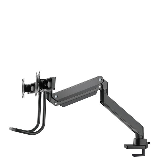 desk arm, monitor arm, adjustable arm, clamp, dual monitor