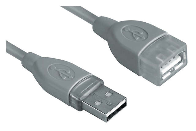 Kabel Hama USB 2.0 Extension 300cm grijs