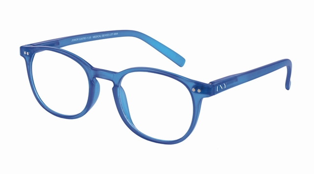 bril, oogvorm, blauw, kunststof, ruzering