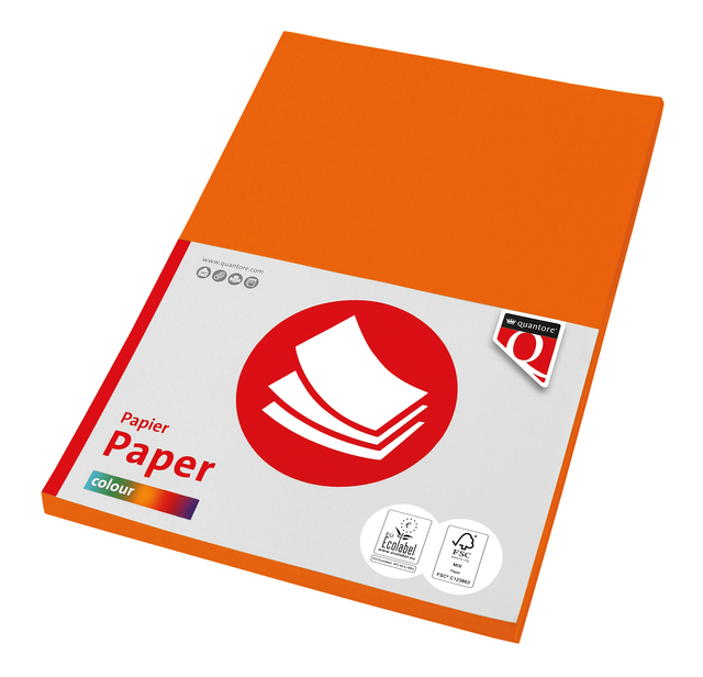 papier, papieren, oranje doos, kleurpapier, notitiepapier