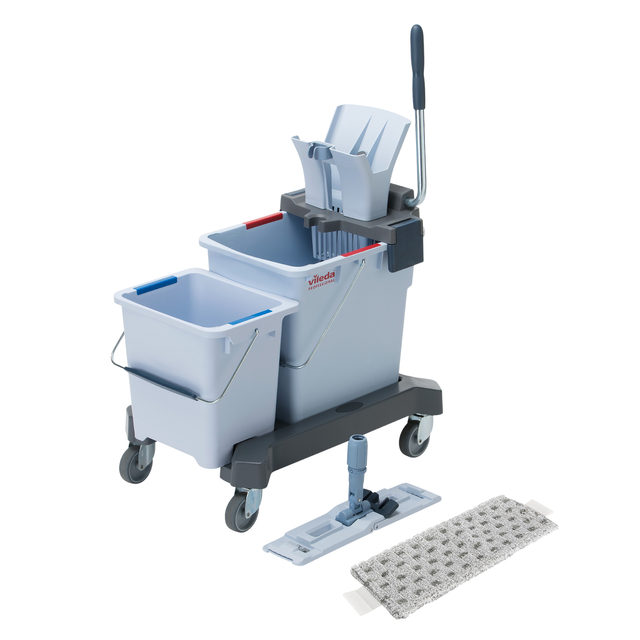 emmerwagen, mopwagen, mopset, grijzer, mopvad