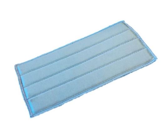 Hygyen MF glass mop blauw voor velcro houder 24cm pak 5 st