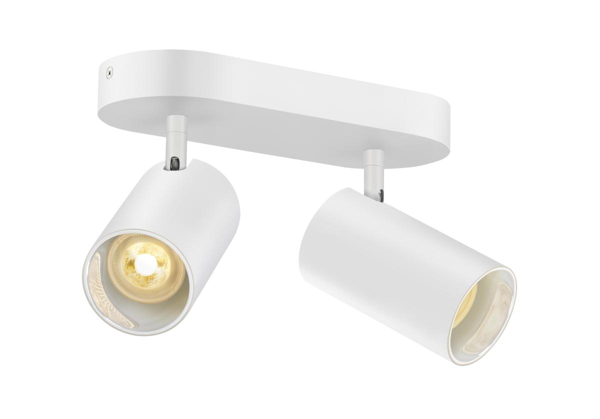 spotlights, track lighting, white, two heads, adjustable