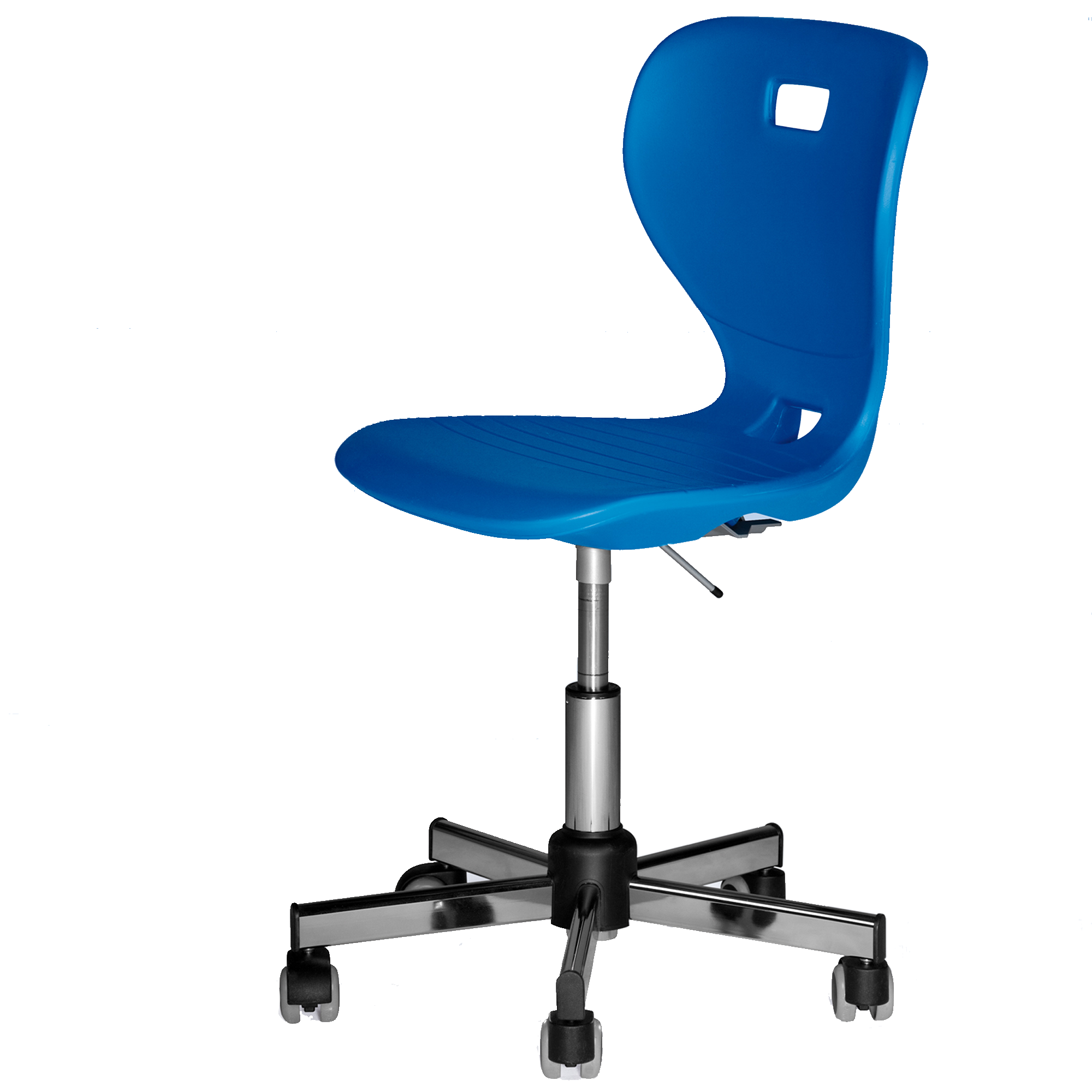 Ergostar draaistoel - chromen schoolstoel