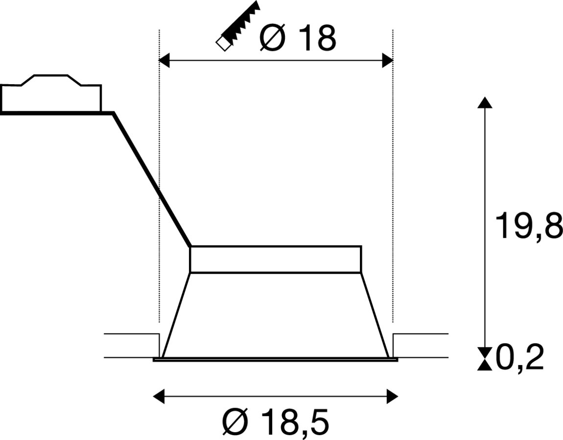 HORN-T QPAR111 wit 1xGU10