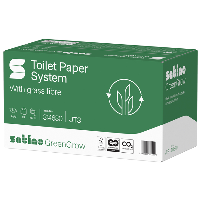 toiletpapier, groene doos, grasvezel, systeem, gerecycled materiaal