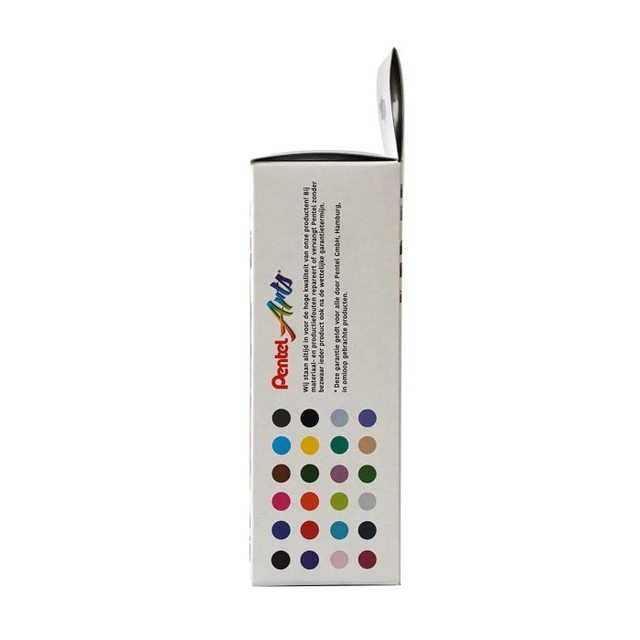 kleurstiften, verfpotjes, kleurpalet, kunstset, mini kwastset