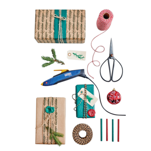 verpakking, touw, schaar, cadeauverpakking, decoratie