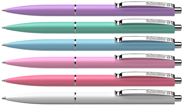 balpen, rollerpen, pastelkleuren, clip, labelkleur